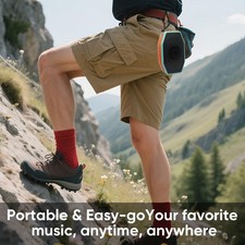 THROLX Bluetooth Speaker, Compact & Portable Speaker for Hiking, Green 4