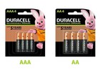 Duracell Rechargeable AA / AAA Batteries 4 Pack New NiMH High Power