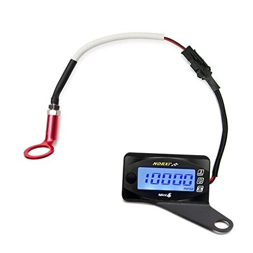 Motorcycle 4-in-1 Multifunction Gauge Mini 4 Meter (RPM 14mm With Right Holder