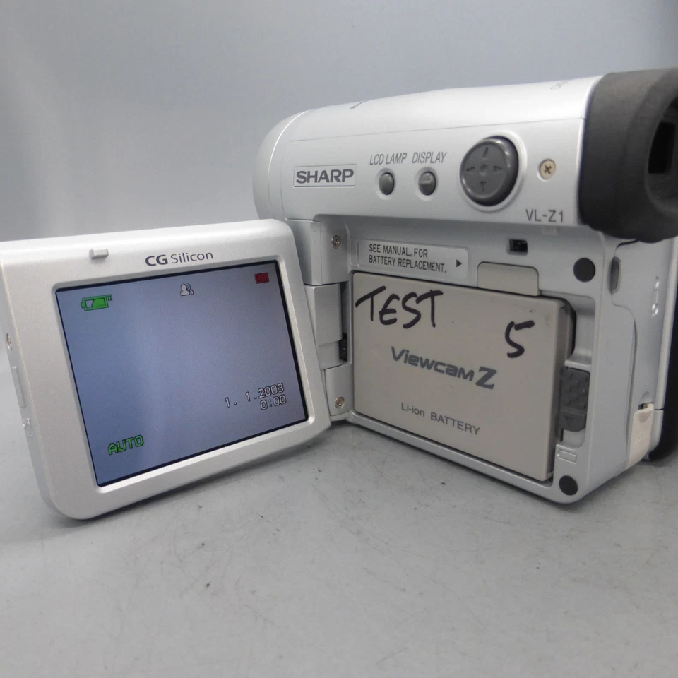 Sharp VL-Z1H Handheld MiniDV Camcorder Silver Tested - Image 4 of 4