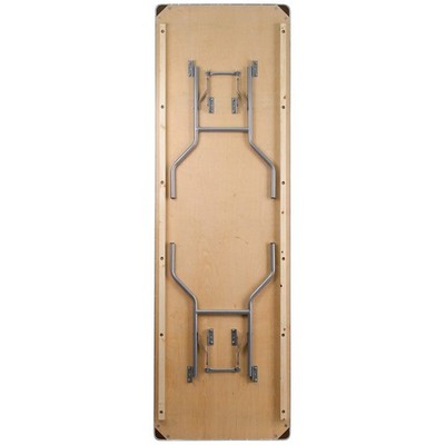 Flash Furniture Fielder 8-Foot Rectangular Birchwood Folding Table