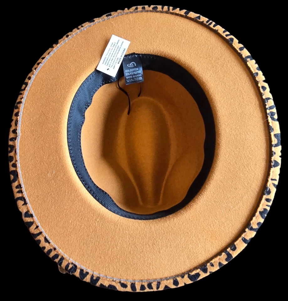 Sello Fedora Leopardo Unisex - Sombrero Estilo Jazz con Estilo Salvaje Foto 3 de 4
