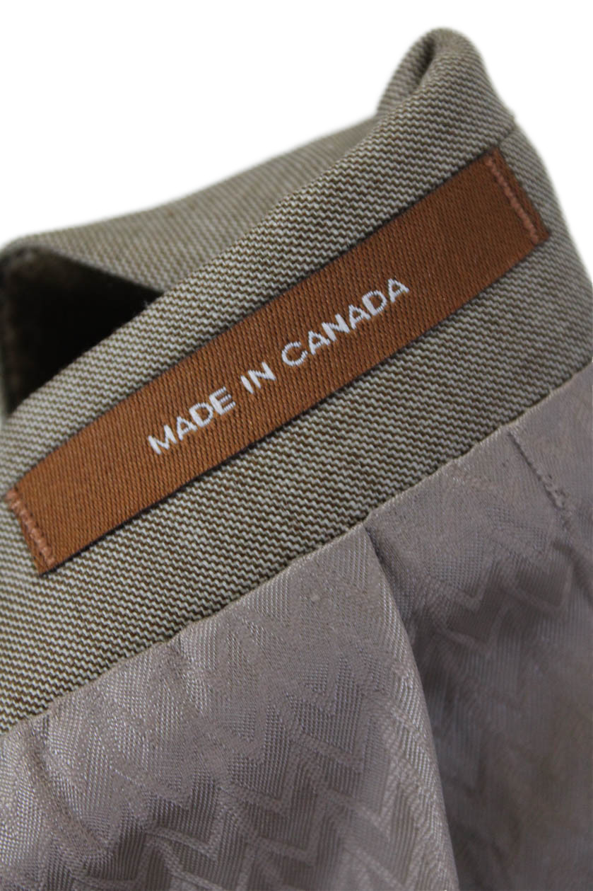 Michael Michael Kors Mens Two Button Suit Brown Wool Size 43 Regular/40 thumbnail 12