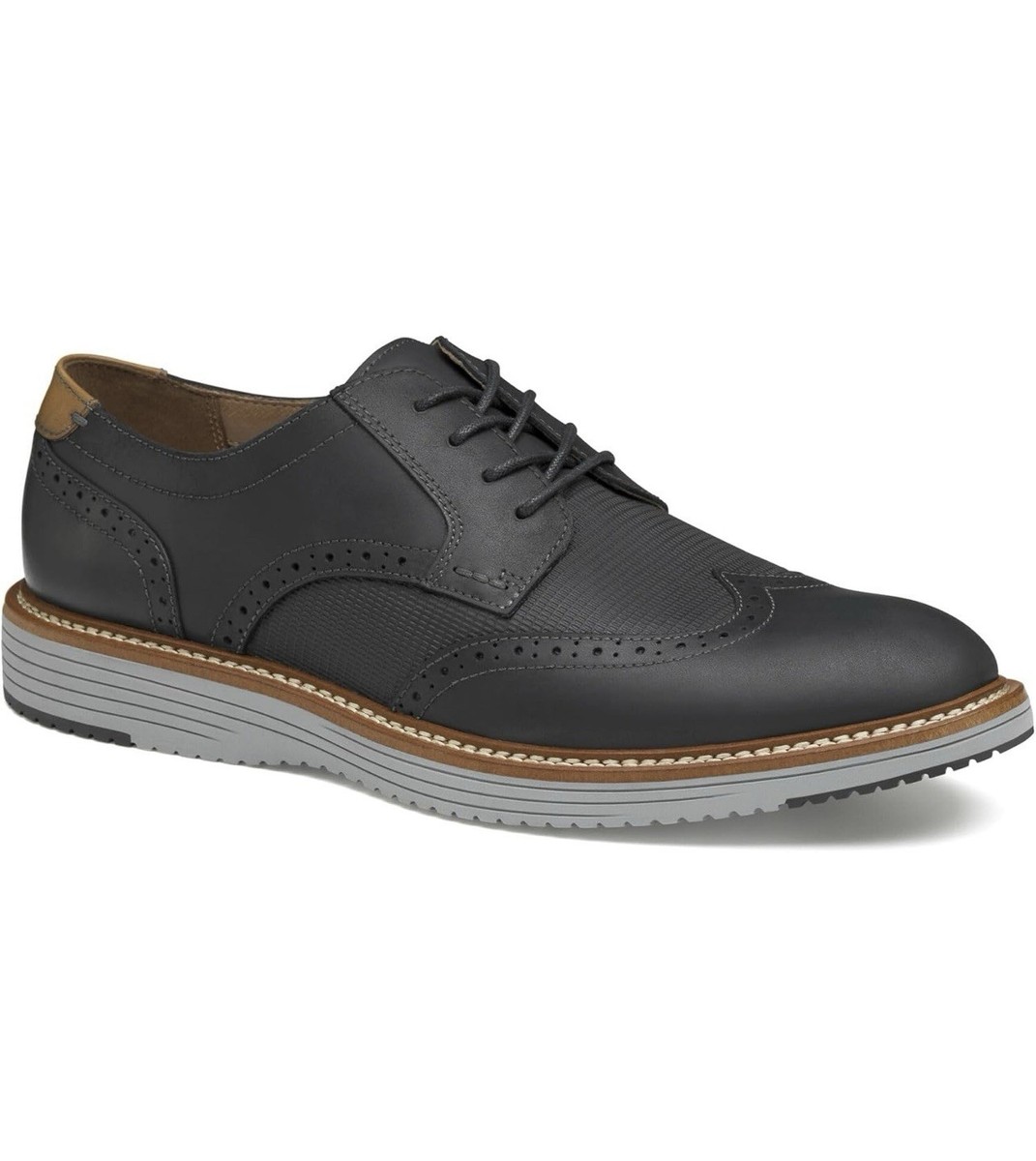 Johnston & Murphy Hodges Dress Shoe Black Oiled Full Grain  display picture 2