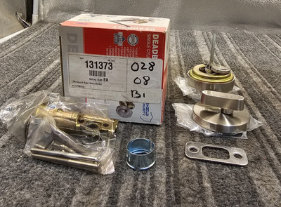 (QTY 2) Shield Security 131373 Single Cylinder Deadbolt Satin Nickel Finish
