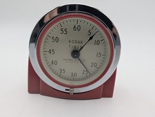 Vintage Red Eastman KODAK Co Darkroom Film TIMER Clock Style Art Deco Wind Works
