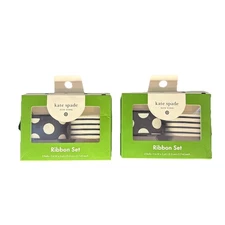 Kate Spade x Target Ribbon Set Polka Dot & Stripe 2 Rolls NEW