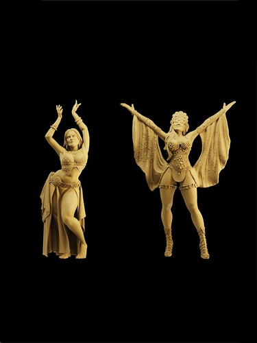 1/64 1/43 1/35 Miniatures Figures Sexy dancer Girl Scene Prop Doll For Cars Toy - Picture 6 of 10