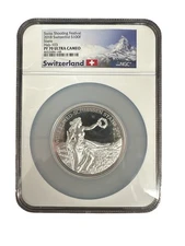 2018 SWITZERLAND SHOOTING FESTIVAL STANS 100F 5OZ SILVER STANS PF70  (PSH033904)