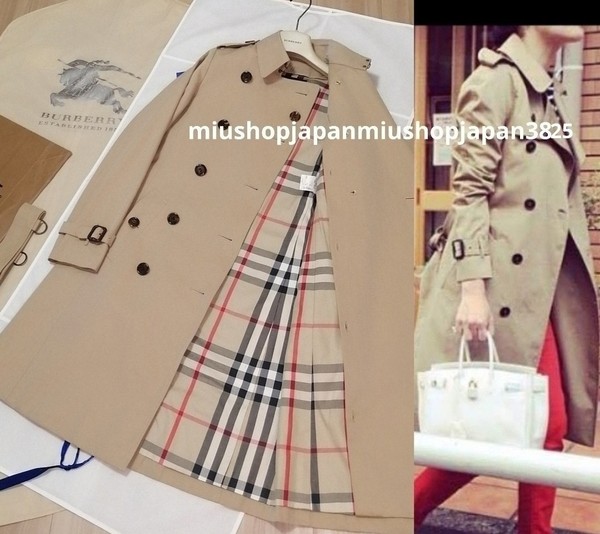 BURBERRY Trench Coat Authentic BURBERRY LONDON Long Honey Beige 34/XS/UK4/US2
