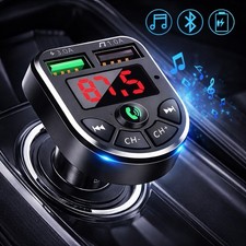 Car Bluetooth FM Transmitter Radio MP3 Wireless Adapter Car Kit USB Chargers