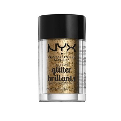 NYX Professional Makeup Face and Body Glitter 0.08 oz Bronze Sparkle Shine