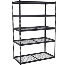 Heavy Duty Garage Shelving 5 Tier Metal Adjustable Storage Shelves 2500lbs