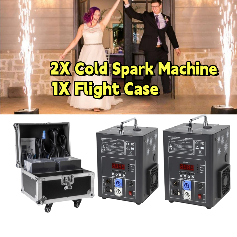 2X600W Cold Spark Machine Stage Effect DMX Firework Event Party