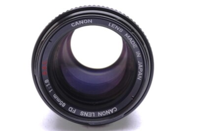CANON LENS FD 85mm F1.8 S.S.C. MF Lens Excellent+++++! | eBay