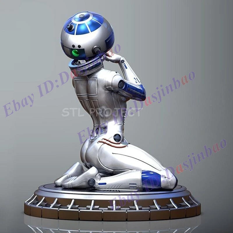 R2D2 Robot Girl 1/8 1/6 1/4 3D Print Model Kit Unpainted Unassembled GK - Image 2 of 4