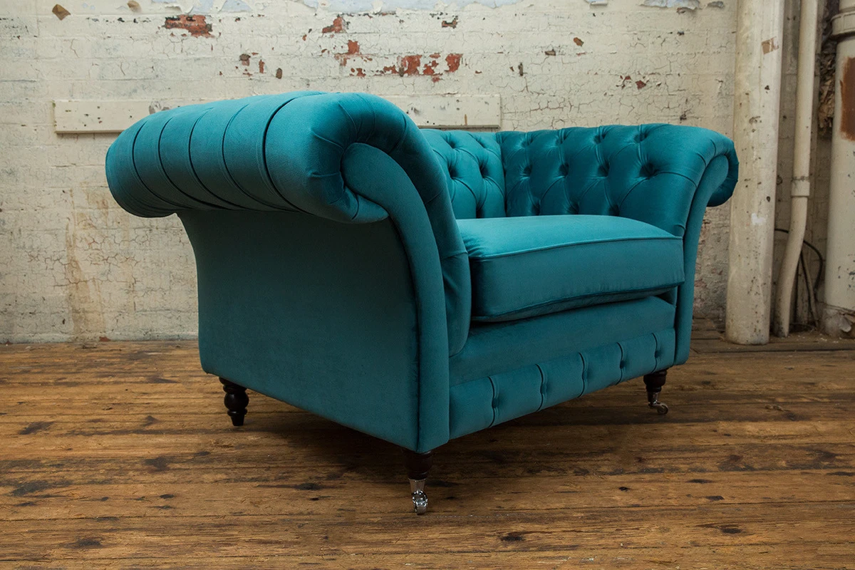 Teal 2024 blue armchair