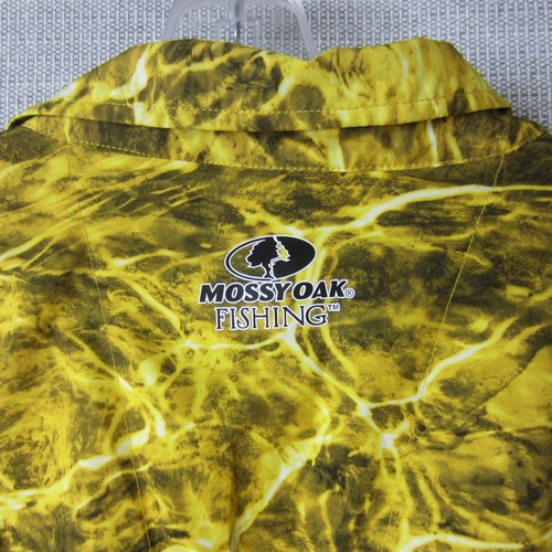 Mossy Oak Shirt Mens 3XL Yellow Camo Vented Outdoor Hunting Fish Snake Desert - Picture 14 of 16