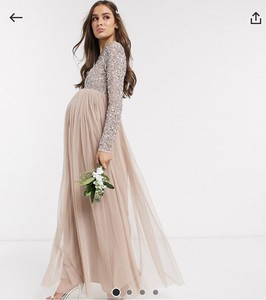 asos maternity gown