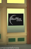 Blue Moon Cafe Animated Neon Window Sign 8960 O Scale Blue Moon Cafe Animated Neon Window Sign 8960 O Scale