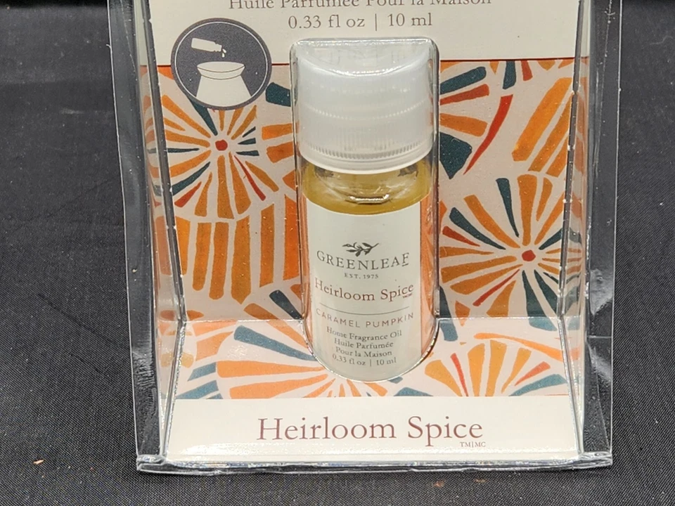 Greenleaf Home Fragrance Oil Heirloom Spice Caramel Pumpkin scent New - Image 2 of 4