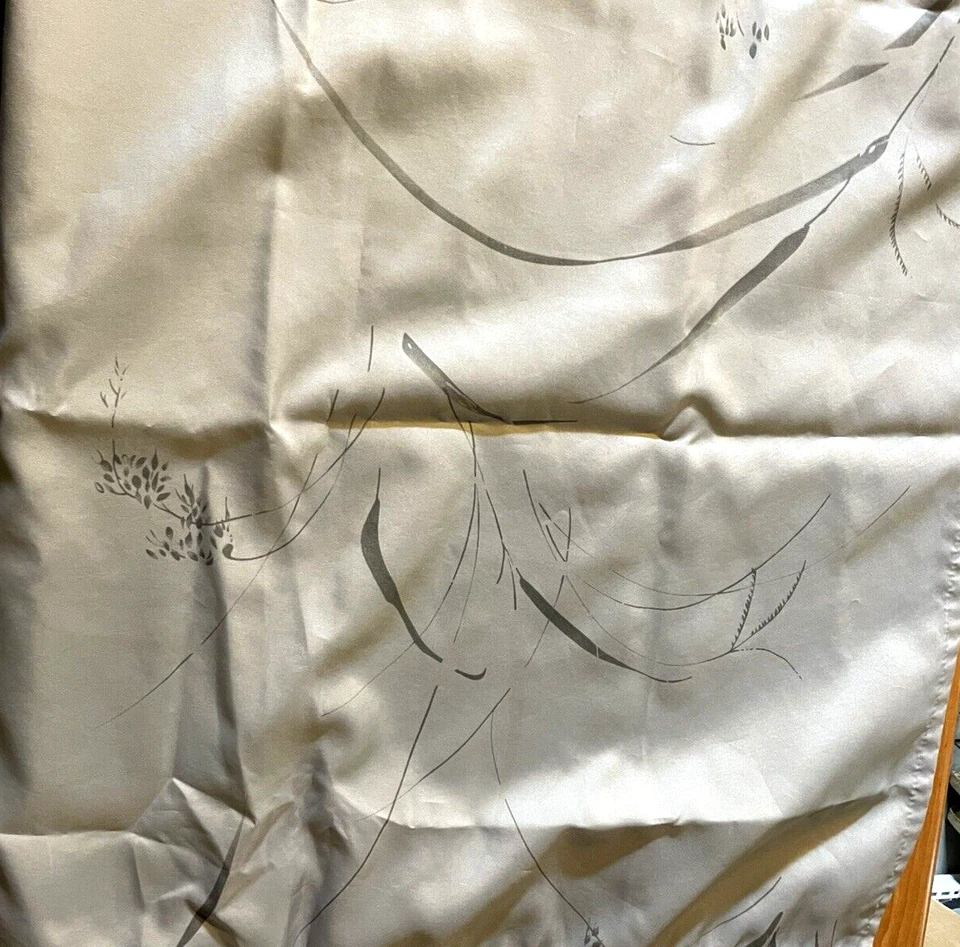 Cortina de Ducha Gris Plateado Color Agua Japonés Bambú Hierba 70" x 72" Foto 4 de 4