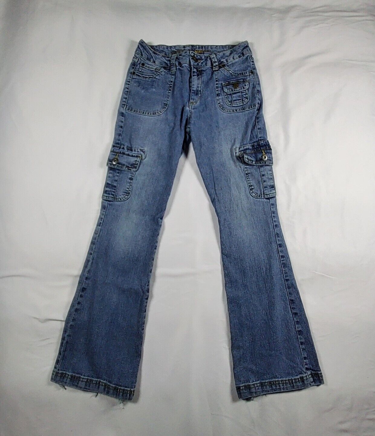 Womens Arizona Low Rise Cargo Flair Jeans  - 26x27