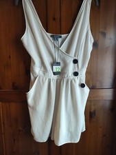 BNWT Cream playsuit primark small size 12 more like 8-10