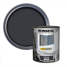 Ronseal uPVC Paint Satin Finish 10 Year Protection All Colours  750ml  2.5L