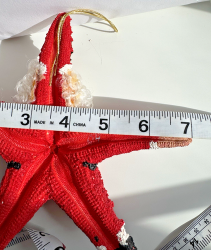 Starfish Santa Ornament Handpainted 7" Beach Theme - Picture 6 of 6