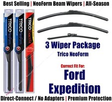 3-Pack Wipers Front & Rear NeoForm - fit 2018+ Ford Expedition - 16220x2/11G