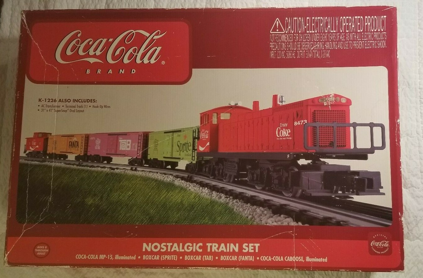 coca cola collectible train set