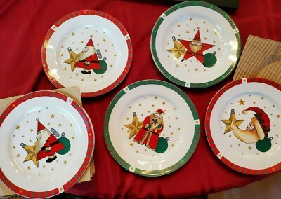Red Vintage Christmas Plates Vintage Waechtersbach Red Christmas