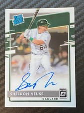 SHELDON NUESE AUTOGRAPH ROOKIE 2020 Donruss Optic Rated Rookie #RRS-SN A’s BX4