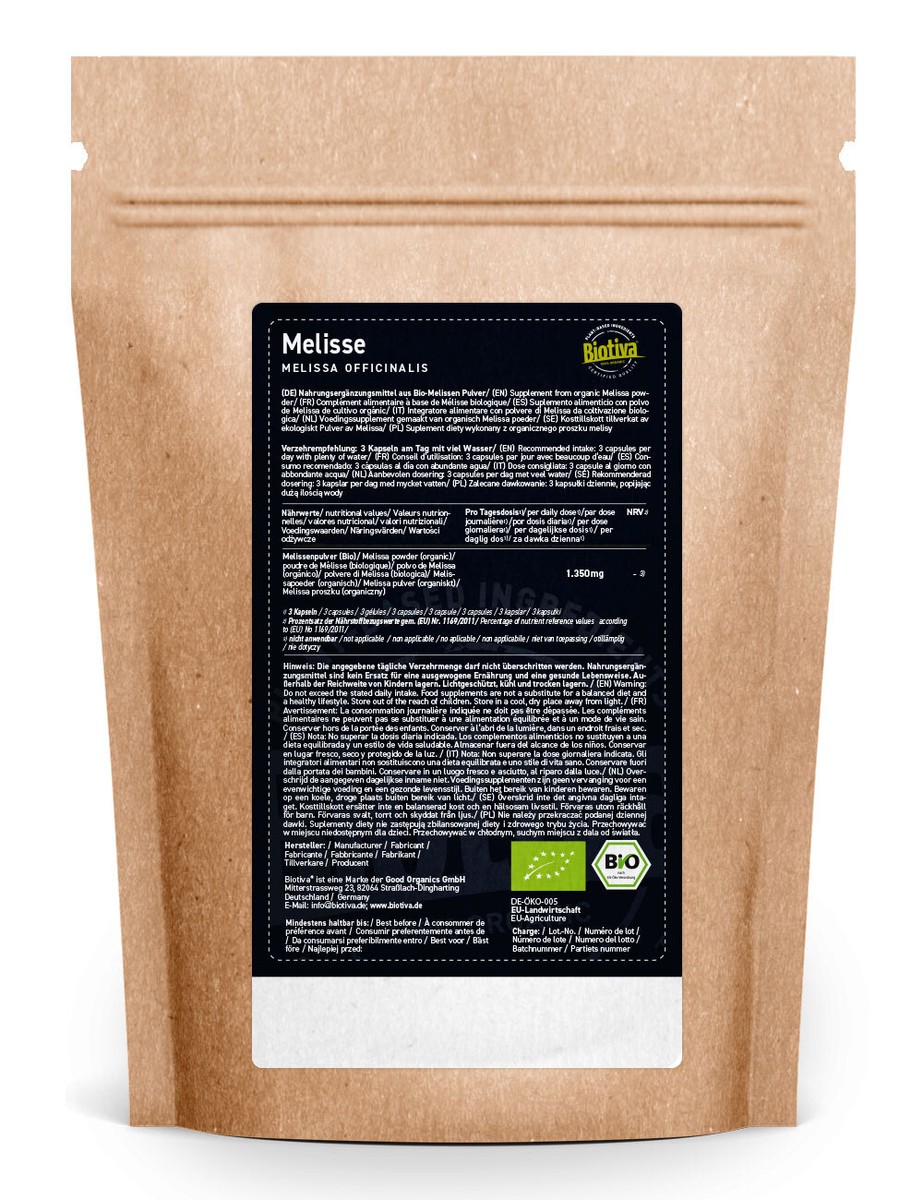 Melissa E Verbena Bio Tisana 20 Filter Bags - Foto 6