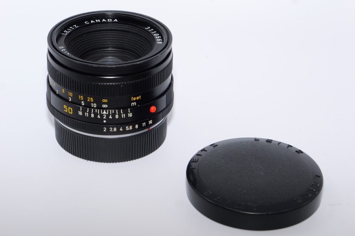 Leica SUMMICRON-R 50mm f/2 レンズ　3CAM Leica Summicron-R 50mm F2 Lens. Germany. 3 CAM. Filter