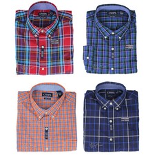 NWT Chaps by Ralph Lauren Men's Easy Care Long Sleeve Classic Plaid Woven Shirt