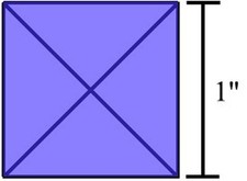Colored Bevels - 1x1 Bevels for Stained Glass - BLUE 5 