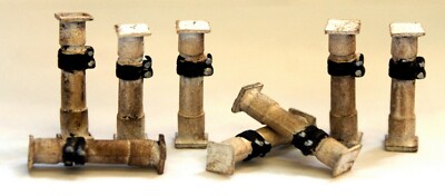 8 Hydraulic Pit Props Closed F211d UNPAINTED OO Scale Langley Models Kit 1/76
