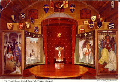 The Throne Room, King Arthur's Hall, Tintagel - Unposted 1970s - John Hinde