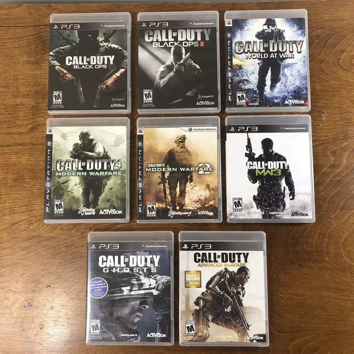 Call Of Duty 1-4 Modern Warfare Black Ops CIB Lot Of 4 PS3 Games  Playstation 3