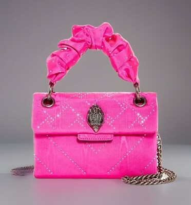 NWT Kurt Geige Mini Kensington Moiré Crossbody - Fuchsia | eBay