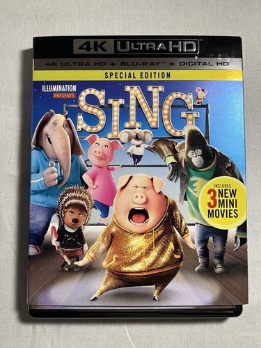 Sing (4K UHD + Blu-ray) mit OOP Schutzhülle, ohne Digital
