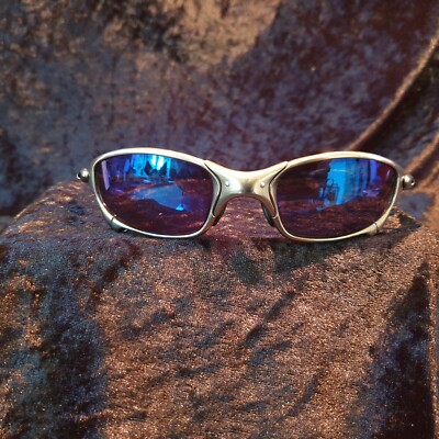 Oakley Juliet Polished Blue X Metal Sunglasses UK