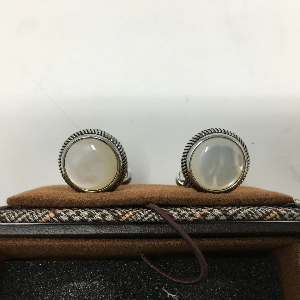 Gemelos Joseph Abboud para hombre, blancos - 8RVA 80018 Foto 3 de 4