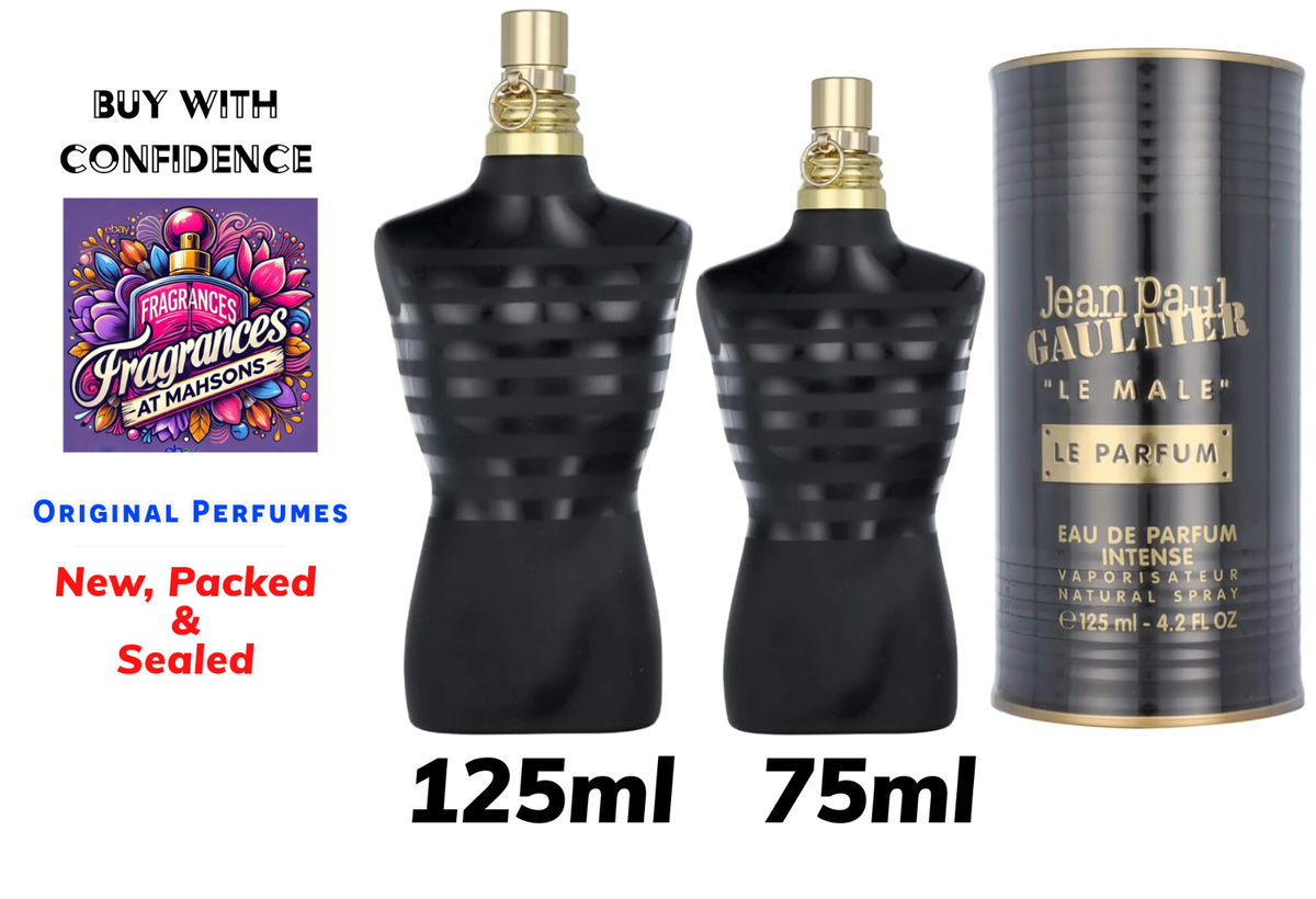 Jean Paul Gaultier Le Male Le Parfum EDP Intense 125ml & 75ml-New