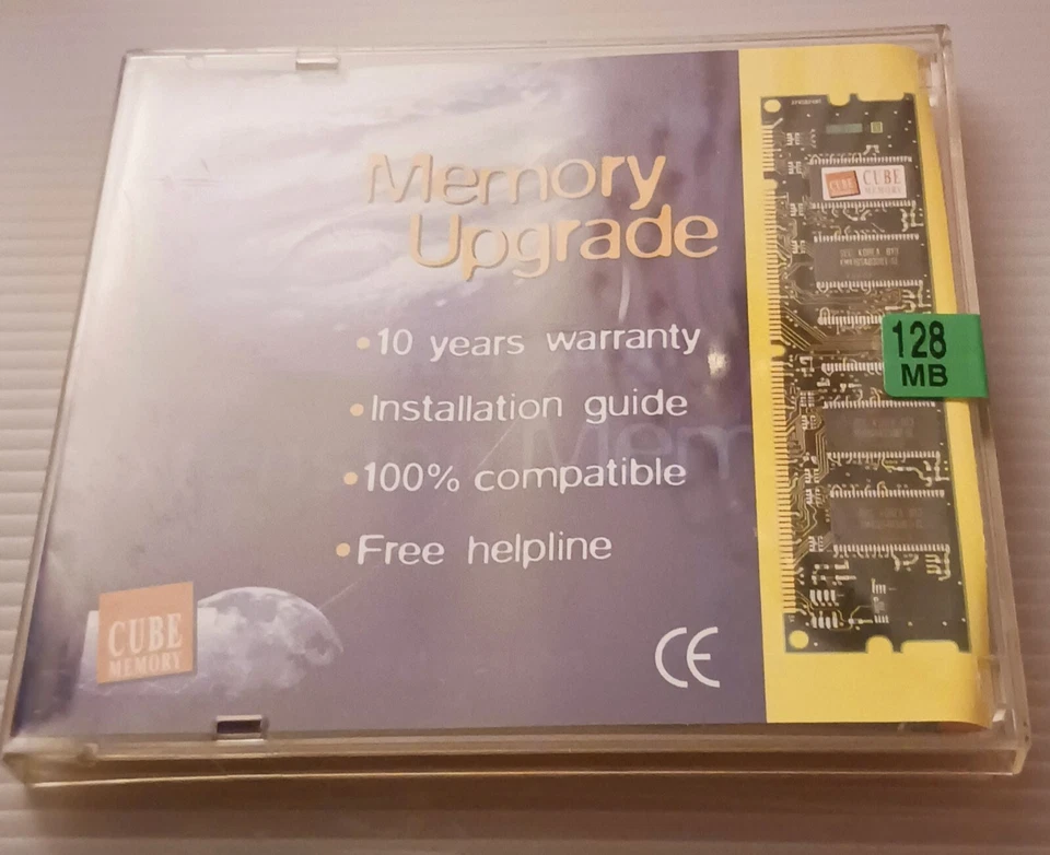 Cube Memory 128MB PC100 168PIN SDRAM PN: 064162E Memory - Image 2 of 3