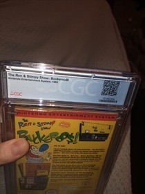 The Ren & Stimpy Show Buckeroo$! CGC 8.0 A+ NES Nintendo Factory Sealed Game 91