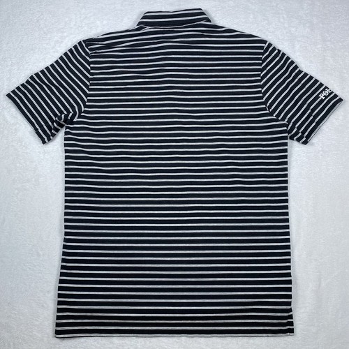 Polo Golf Ralph Lauren Shirt Men’s Large Heathered Black Stripe Stretch Lisle - Picture 2 of 7