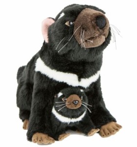 ~ ï¸~Tasmanian Devil By BOCCHETTA Ebony & Zippy Soft Toy Sitting Large 30cms~ ï¸~ | eBay